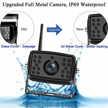 Load image into Gallery viewer, New Wireless 7&quot; Monitor Quad Split screen 4 Channels Reverse Kit DVR 12V 24V Dash Camera Caravan