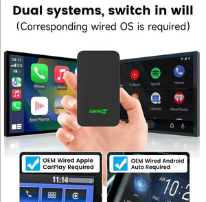 New CarlinKit 5.0 Wire to Wireless CarPlay / Android Auto Adapter Plug &amp; Plug, Dongle