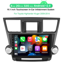 Load image into Gallery viewer, New 10.1&quot; Android 12.0 Carplay Android Auto Car Radio Stereo GPS For Toyota Highlander Kluger