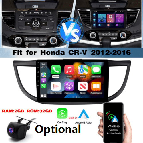 New Apple Carplay Android AUto For Honda CR-V 2012-2016 Android 12 Car Stereo Radio GPS WIFI