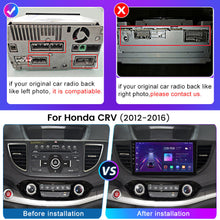 Load image into Gallery viewer, New Apple Carplay Android AUto For Honda CR-V 2012-2016 Android 12 Car Stereo Radio GPS WIFI