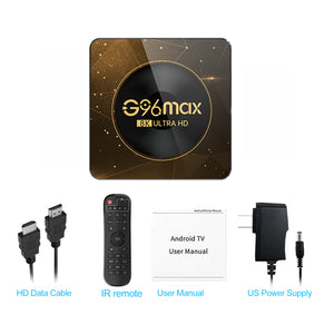 New G96 MAX 4+64GB Android 13.0 Smart TV Box Wifi6 Bluetooth 5.0 Quad-core 64-bit RK3528