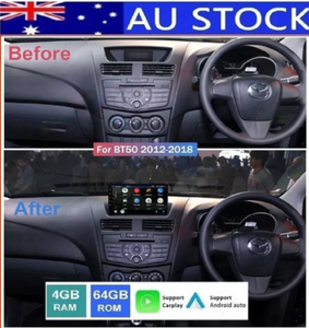 New 4+64GB For Mazda BT50 stereo BT-50 2012 - 2018 Car Radio GPS CarPlay Android