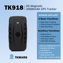 Load image into Gallery viewer, NewTK918 TKSTAR 5G 4G Car GPS Tracker 20000mAh Waterproof Voice Monitor Real time Tracking