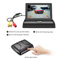 Load image into Gallery viewer, New Reversing Parking Radar Rear View Camera + Parking Sensor with Beeper + 4.3inches LCD Screen