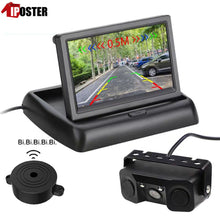 Load image into Gallery viewer, New Reversing Parking Radar Rear View Camera + Parking Sensor with Beeper + 4.3inches LCD Screen