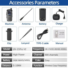 Load image into Gallery viewer, New Baofeng UV-21 PRO Air Band Walkie Talkie Wireless Copy