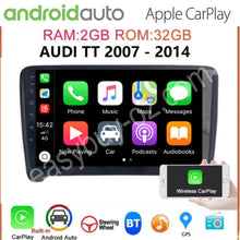 Load image into Gallery viewer, New PLUG N PLAY Audi TT 2007 - 2014 9” CarPlay Android 13 Auto Car Stereo GPS Head Unit FM