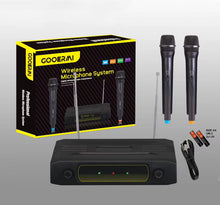 Load image into Gallery viewer, New Dual-Channel Professional Stage KTV Wireless 2x Microphone Singing Karaoke Microphones&nbsp;