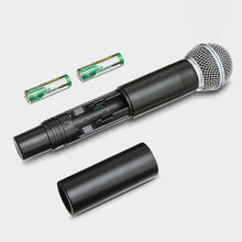 Load image into Gallery viewer, New Dual-Channel Professional Stage KTV Wireless 2x Microphone Singing Karaoke Microphones&nbsp;