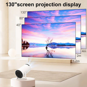 New Android 11 Projector WiFi6 200ANSI BT5.0 1280*720P 2.4/5.8G wifi Home Theater Outdoor