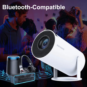 New Android 11 Projector WiFi6 200ANSI BT5.0 1280*720P 2.4/5.8G wifi Home Theater Outdoor