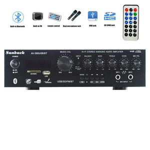 New Sunbuck AV-580BT 5.1 Channel High Power SD USB FM Bluetooth Remote Control Power Amplifier