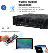 Load image into Gallery viewer, New Sunbuck AV-580BT 5.1 Channel High Power SD USB FM Bluetooth Remote Control Power Amplifier