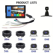 Load image into Gallery viewer, New 4 Channels camera 10.1 &quot;Screen Car/RV/Bus/Truck AHD 4 Cameras Night Vision Reversing Recorder