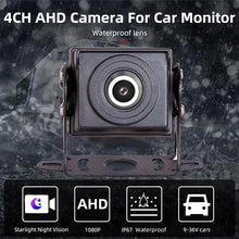 Load image into Gallery viewer, New 4 Channels camera 10.1 &quot;Screen Car/RV/Bus/Truck AHD 4 Cameras Night Vision Reversing Recorder