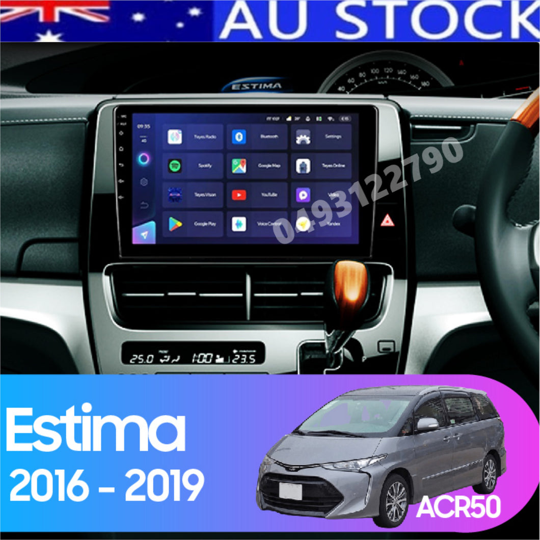 New Fits For 2016 - 2020 Toyota Tarago Estima Android 13 10.1