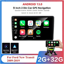 Load image into Gallery viewer, New 2009 -19 Ford Transit Carplay 9&quot; 2+32GB Android 13 Stereo Radio GPS Head Unit fm player audio