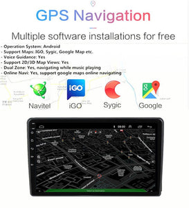 New 2009 -19 Ford Transit Carplay 9" 2+32GB Android 13 Stereo Radio GPS Head Unit fm player audio