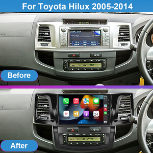 New CarPlay Android Auto For Toyota Hilux 2005-2014 Android 12.0 Car Radio GPS Head Unit 2G+32G