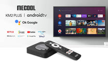 Load image into Gallery viewer, MECOOL KM2 PLUS Netflix Google Certified Android TV 11.0 Smart TV BOX, Amlogic S905X4 2GB RAM 16GB eMMC AV1 Ultra 4K HDR 2.4G/5.0GHz WiFi BT5.0