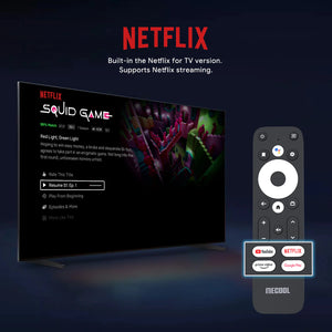 MECOOL KM2 PLUS Netflix Google Certified Android TV 11.0 Smart TV BOX, Amlogic S905X4 2GB RAM 16GB eMMC AV1 Ultra 4K HDR 2.4G/5.0GHz WiFi BT5.0