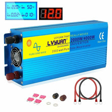 Load image into Gallery viewer, New 2000W 4000W LVYUAN Pure Sine Wave Power Inverter DC 12V to AC 240V Car Converter Trip&lt;br data-mce-fragment=&quot;1&quot;&gt;