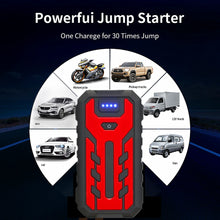 Load image into Gallery viewer, New 99800 mAh Car Jump Starter 12V Lithium Phone Power Bank LED Flashlight Peak 600A Starting