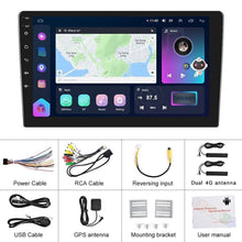 Load image into Gallery viewer, 👉New 8+128GB 10 inch 8 Cores 4G sim Android stereo universal 2 DIN carplay Car auto