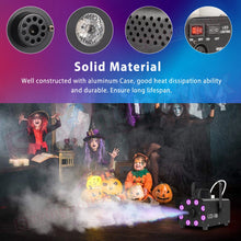 Load image into Gallery viewer, New 500W Fog Smoke Machine 8 LED 7 Colours RGB Stage Light DJ Party Disco Wireless Control