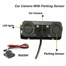 Load image into Gallery viewer, New Car Rear View Camera + 2 Parking Sensor System Reverse Backup Radar Alarm Safe