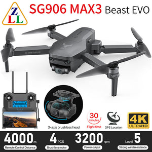New SG906 MAX3 Drone 4K HD Camera 3-Axis Gimbal Brushless GPS Drone Obstacle Avoidance <br data-mce-fragment=