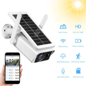 New Outdoor Solar Security Camera Wireless WiFi Home Surveillance Night Vision