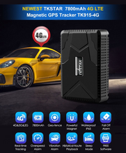 Load image into Gallery viewer, New Car GPS Tracker 4G GPS Locator TKSTAR TK915 7800mAh Magnetic Fall Alarm Free APP