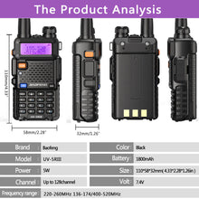 Load image into Gallery viewer, New BAOFENG UV-5R III Tri-Band Two Way UHF/VHF Ham Radio Walkie Talkie