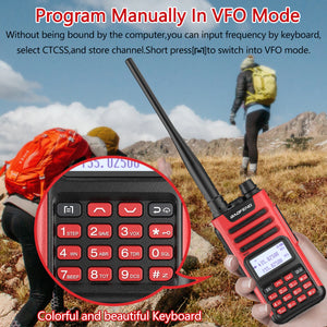New Baofeng UV-13 PRO High Power 8800mAh Walkie Talkie 999 CH Dual Band Type-C Charger