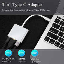 Load image into Gallery viewer, New 3-in-1 Type C to HDMI Adapter USB 3.1 Type C Charging Port for Apple MacBook Series