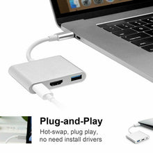 Load image into Gallery viewer, New 3-in-1 Type C to HDMI Adapter USB 3.1 Type C Charging Port for Apple MacBook Series