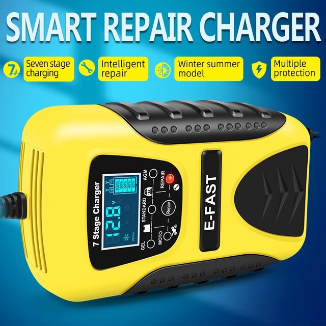 New 12V Automobile Battery Charger Motorcycle Battery Charger Battery Charger <br data-mce-fragment=