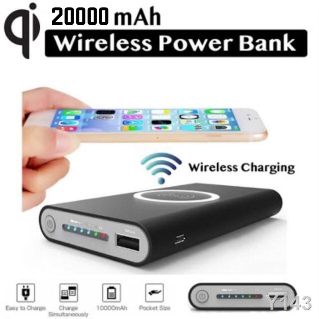 New Wireless Charger Wireless Power Bank 20000mah Type-c 2.1a For Mobile Phone External Battery