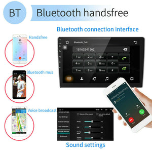 New Android 10.0 Stereo 10 inch Touch Screen GPS FM Radio WiFi 2GB RAM 16GB ROM Bluetooth Head Unit