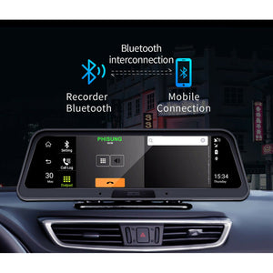 New Wifi Car DVR Dual Dash cameras 4G ADAS 10 GPS Navi Head Unit Android OS Bluetooth