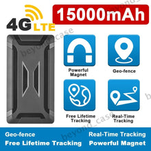 Load image into Gallery viewer, New Rechargeable 15000 mAH 4G GPS Tracker Magnetic Car Boat Phone APP Real Time LIVE Tracking