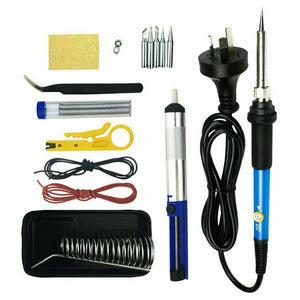 New 60W Electric Soldering Iron Kit Solder Welding Tool Stand Adjustable Temperature