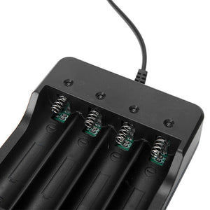 New 4 Slots Rechargeable 18650 Li-ion Battery Smart Charger AU PLUG