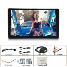 Load image into Gallery viewer, New 10.1&quot; Car 1 Din Stereo Android 10 Up Down Adjustable Screen Wifi bluetooth GPS Nav Radio