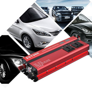 New 2000W Peak Car Power Inverter With LED Display Converter 12V To 220V Camping Outdoor