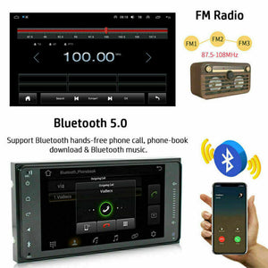 New Toyota Apple Carplay Android Auto 7" Android 13 FM Radio stereo GPS Navi Bluetooth 2+32G