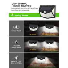 Load image into Gallery viewer, New 212 LED Solar Powered PIR Motion Sensor Light Garden Outdoor Security Wall Light