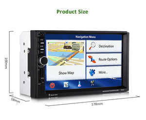 2021 Latest New 7" HD GPS Navigation Bluetooth MP5 Player Car FM Radio Multimedia Player